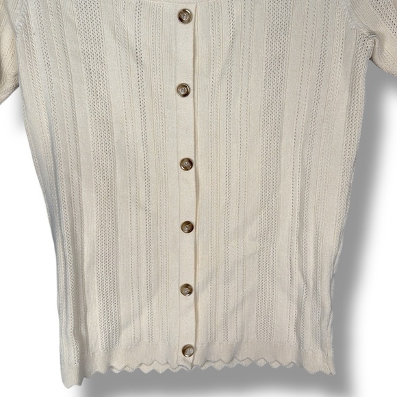 FRNCH Paris Nelcie Cardigan Look Pullover Sweater Size Large - Picture 8 of 10